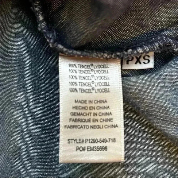 Cloth & Stone Long Sleeve Tencel Denim Top - Picture 5 of 5